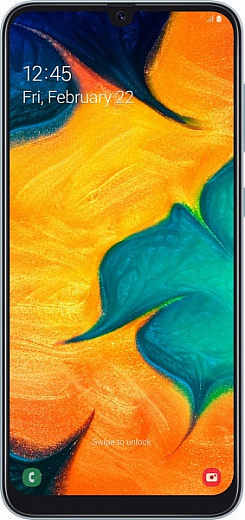 Смартфон Samsung Galaxy A30 (белый)